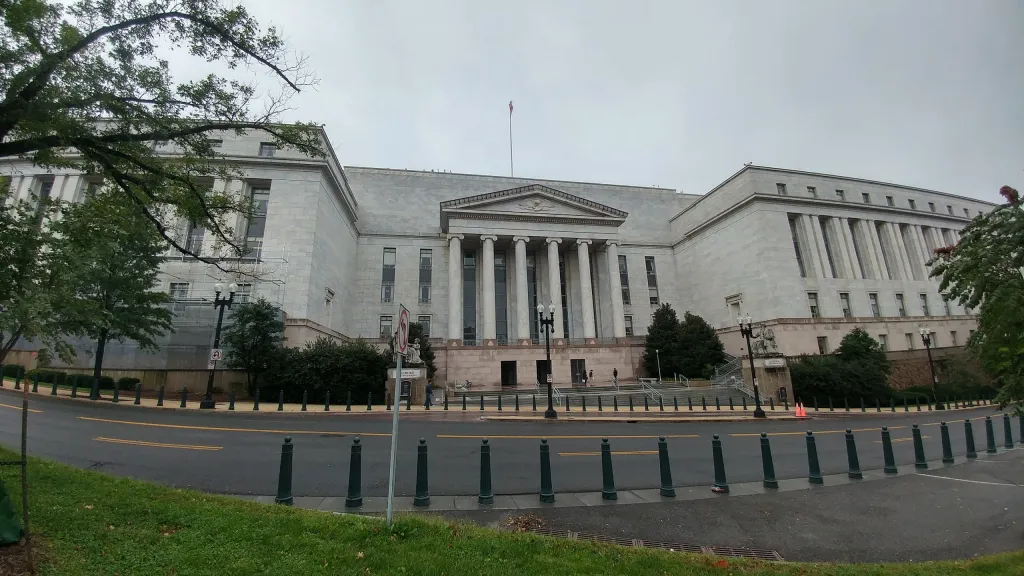 Government office building under surveillance